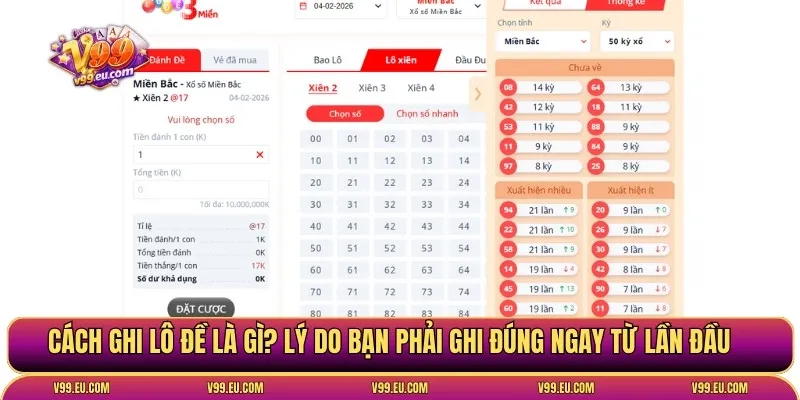 Cách ghi lô đề chuẩn xác từ A tới Z cho người mới bắt đầu - Va77