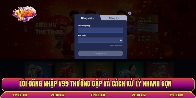 Đăng nhập V99 nhanh, đúng link, tránh được lỗi phổ biến - Va77