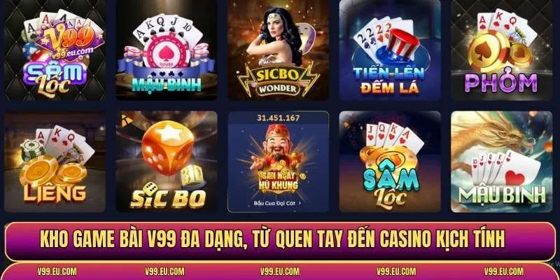 Game bài V99 | Kho game khủng, đánh là mê, chơi là cuốn - Va77