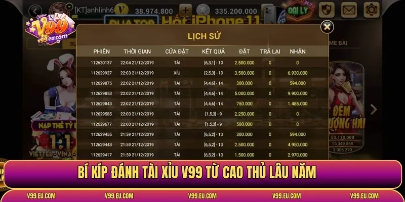 Tài xỉu V99 | Luật chơi, cách tính và bí kíp thắng lớn - Va77